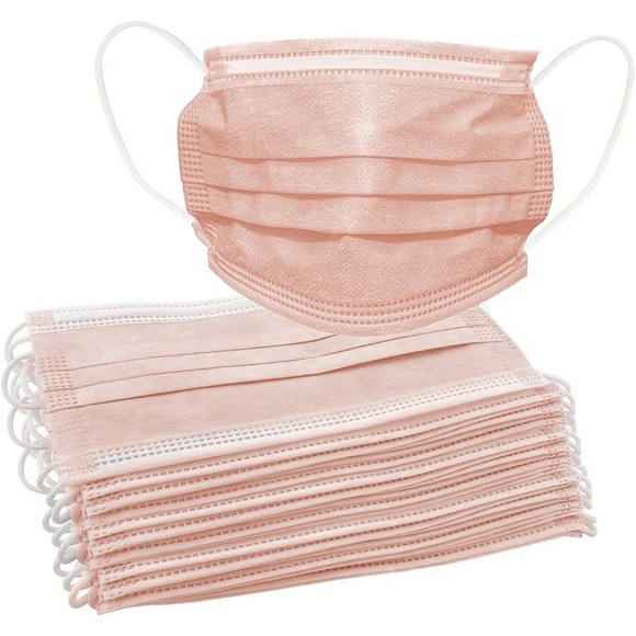 Kitsch Accessories Kitsch Disposable Face Mask Set Of 2 Pink Blush